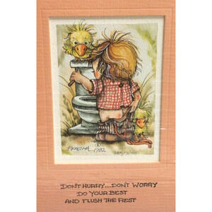 1982 JODY BERGSMA Matted Signed Numbered of 7500 Do Best Flush Rest Print 5x7